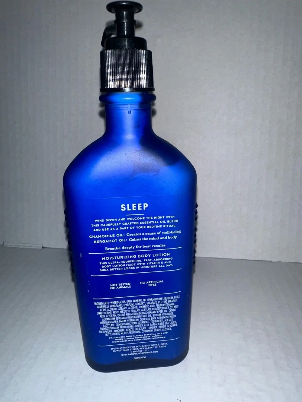 Aromatherapy sleep chamomile + bergamot moisturizing body lotion